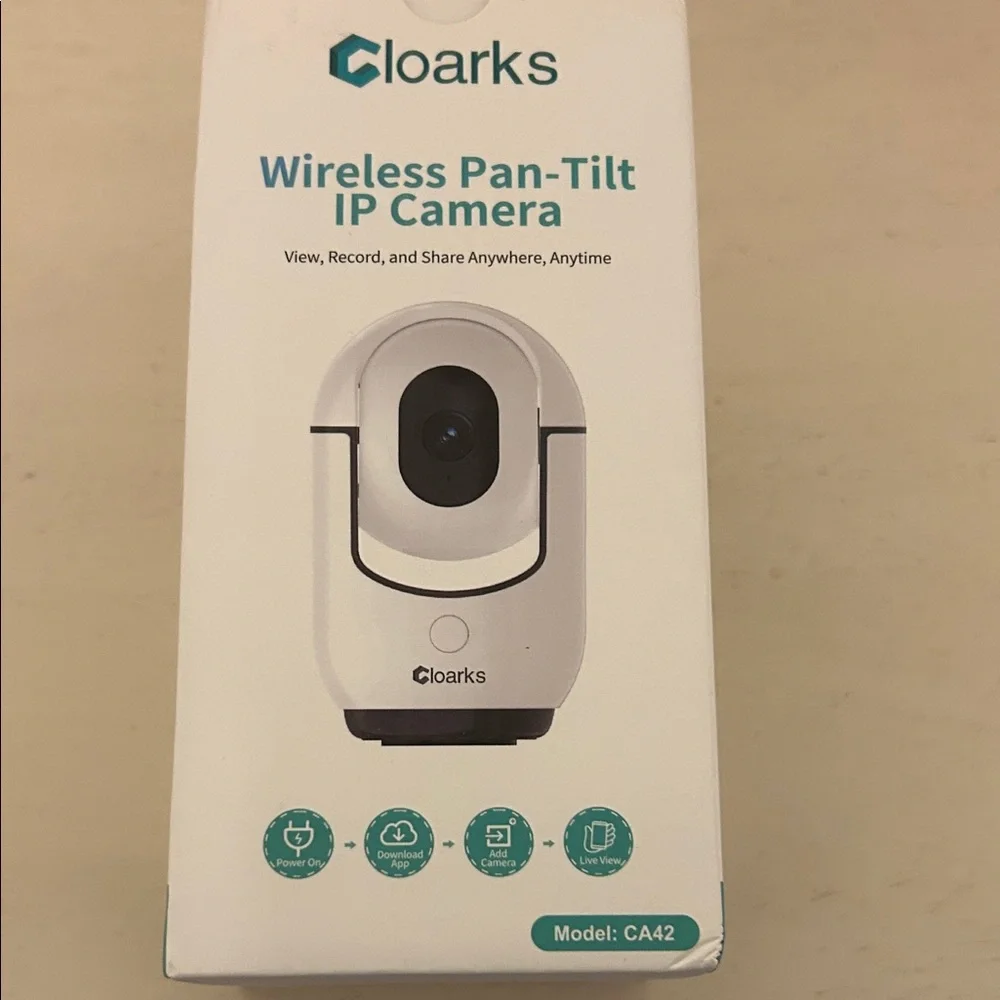 Clarks Wireless Pan-Tilt IP Camera - White